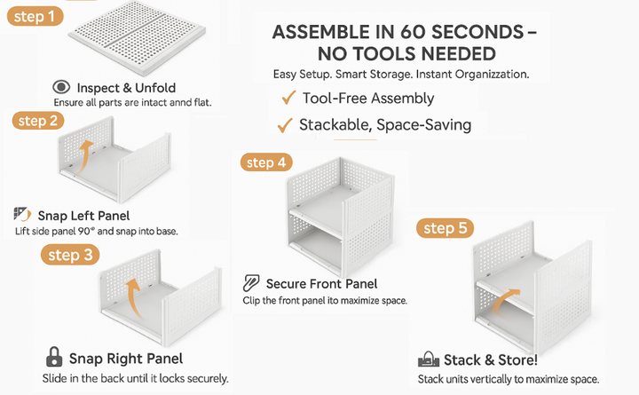 Alvinos  Folding Wardrobe Organizer Storage