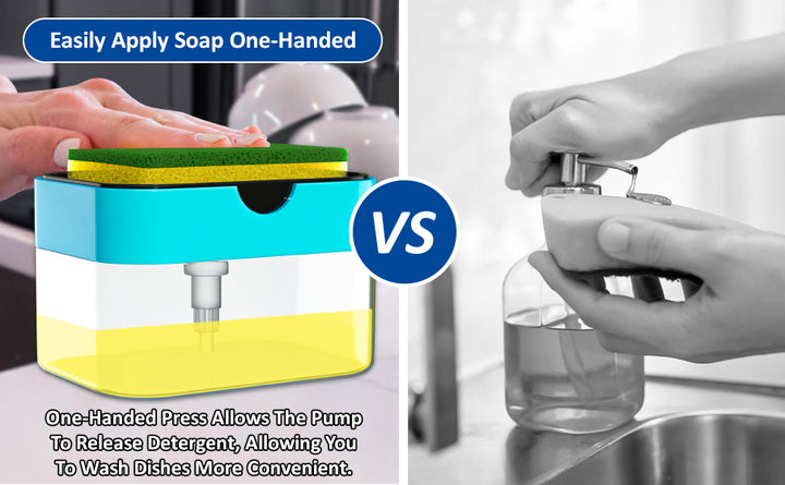 2-in-1 Soap Dispenser for Dishwashing